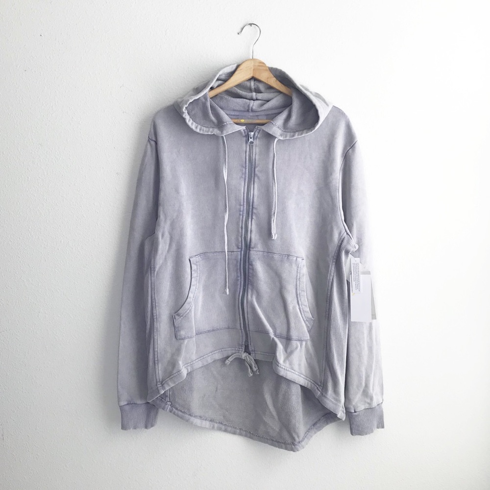 NWT Zella Purple Full Zip Hoodie Sweatshirt Small